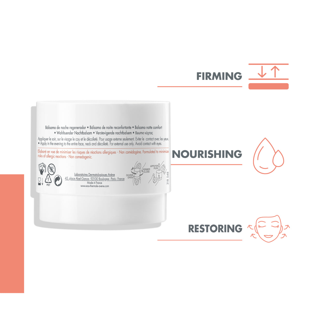 Avene Dermabsolu Night Balm 40ml