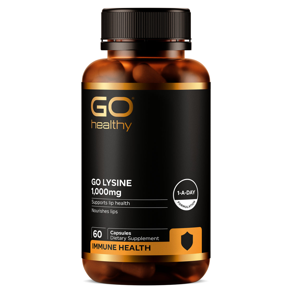 Go Healthy Lysine Amino Acid Supplement 60 Capsules