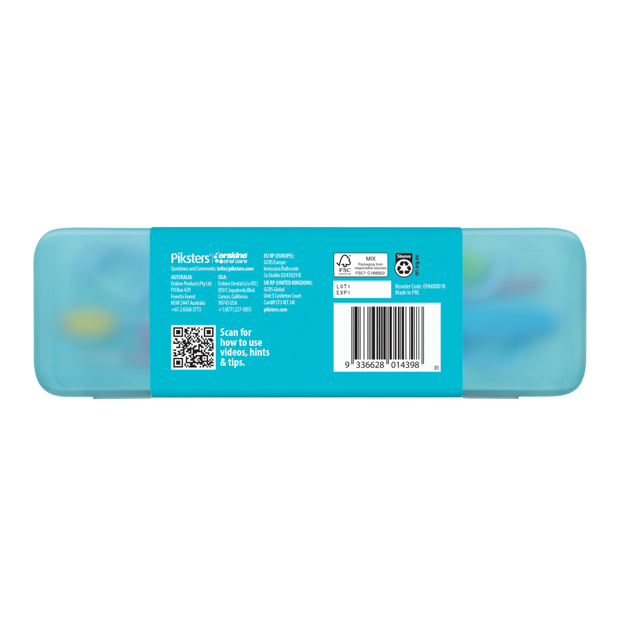 PIKSTERS On The Go Ess Oral Care Kit