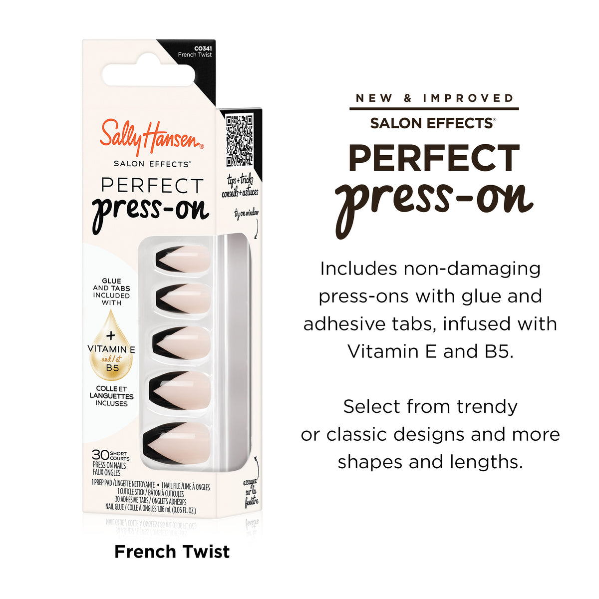Sally Hansen Perfect Press On Nails French Twist
