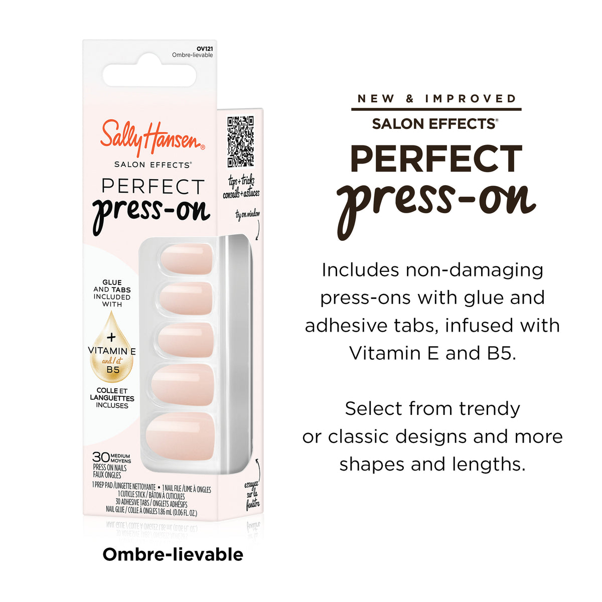 Sally Hansen Perfect Press On Nails Ombre-lievable