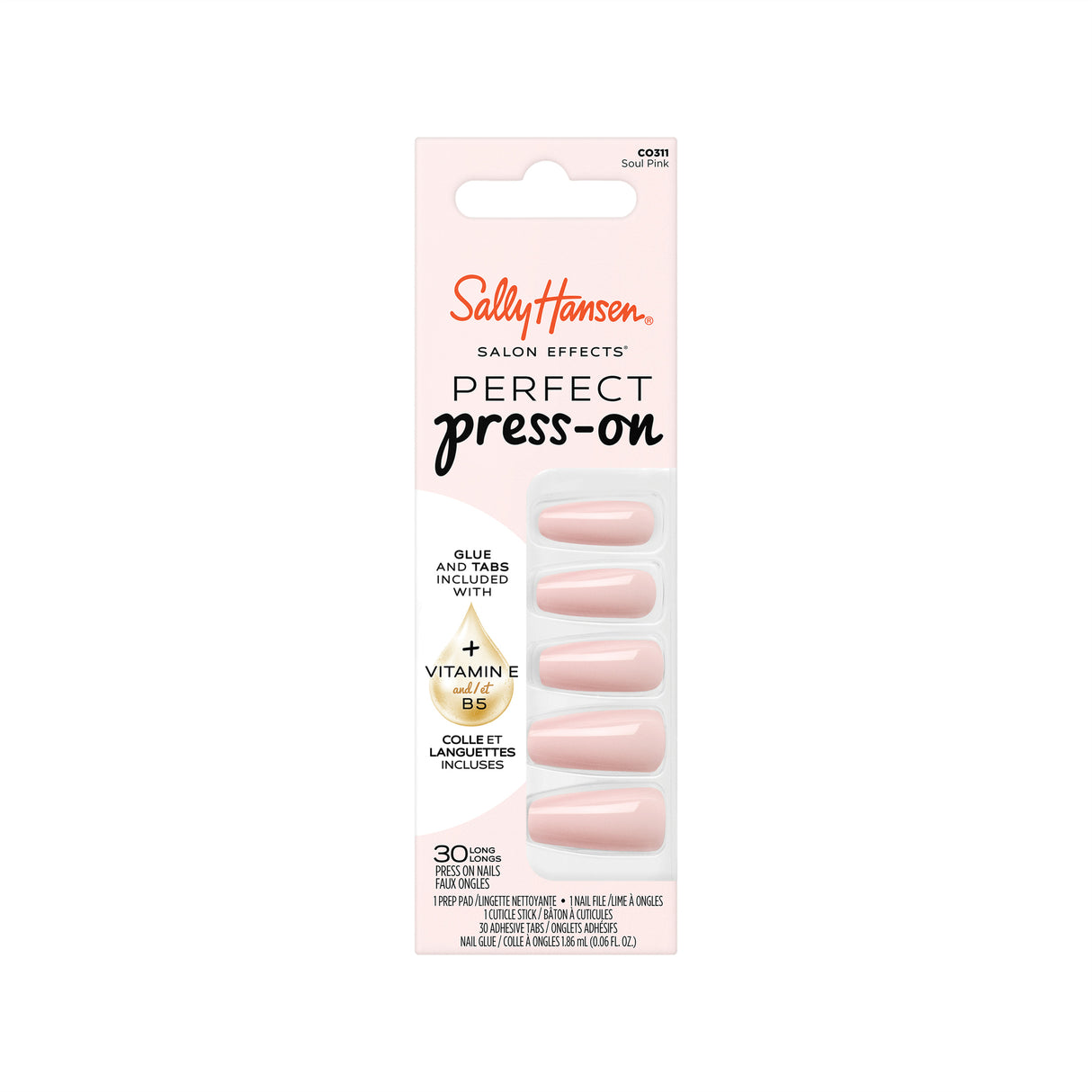 Sally Hansen Perfect Press On Nails Soul Pink