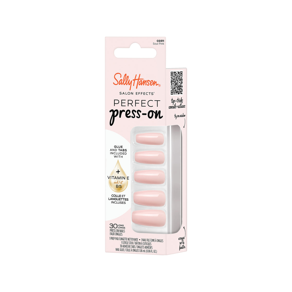 Sally Hansen Perfect Press On Nails Soul Pink