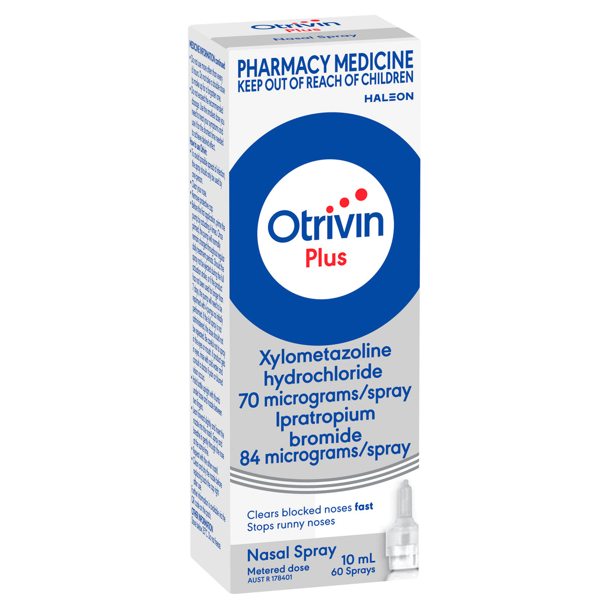 Otrivin Plus Nasal Decongestant 10 mL