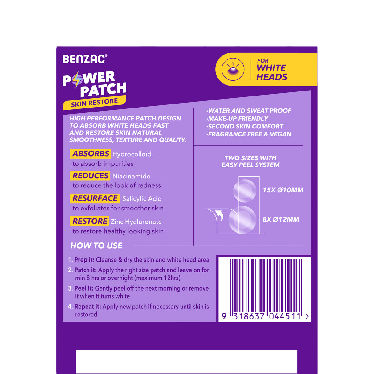 BENZAC Power Patch Skin Restore 23pk
