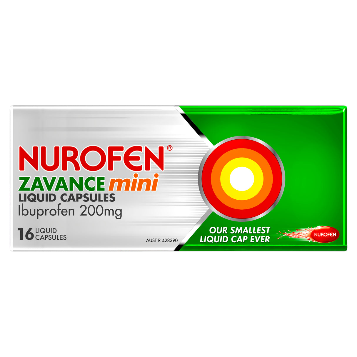 NUROFEN Zavance Mini Liquid Caps 16s