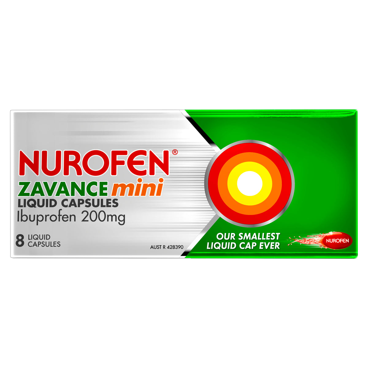 NUROFEN Zavance Mini Liquid Caps 8s