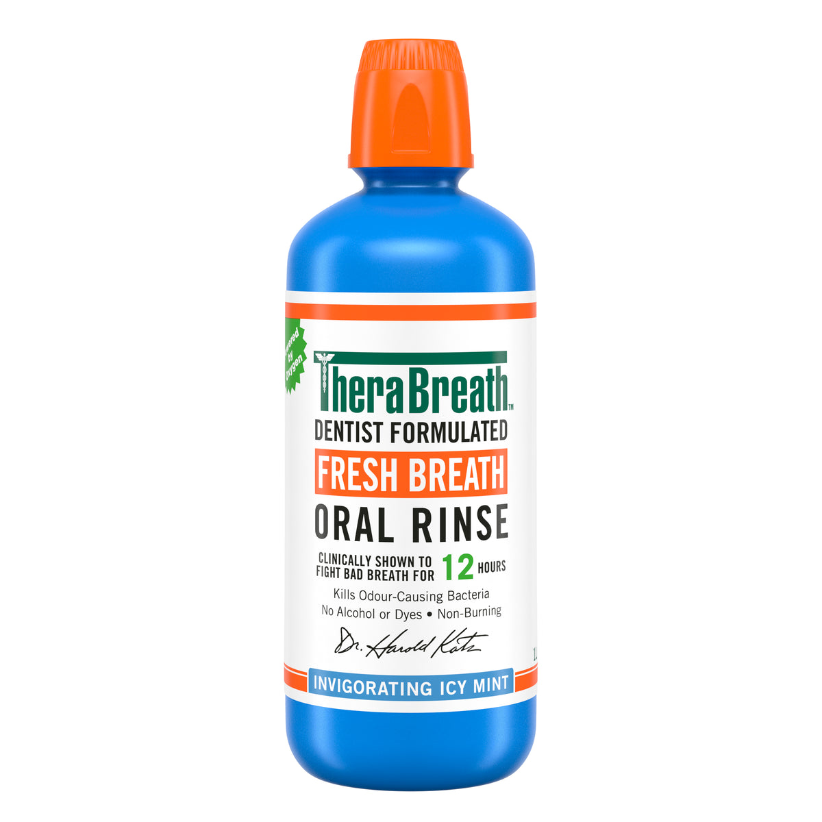TheraBreath Oral Rinse Icy Mint 1l