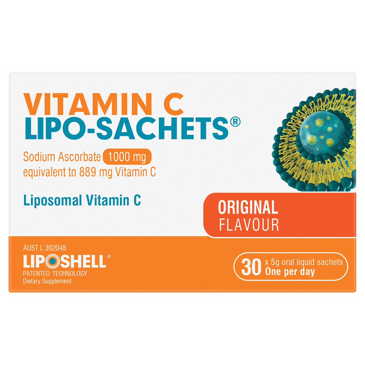 vitamin c lipo sachets nz Liposomal Vitamin C Supplement Sachets Original Flavour 30x5g