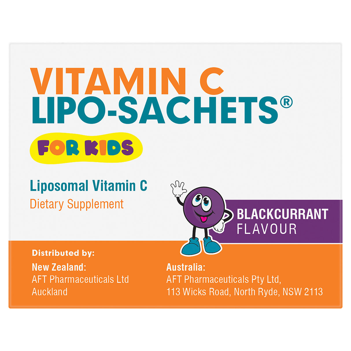 Lipo-Sachets Vitamin C Kids Blackcurrant 30 Pack