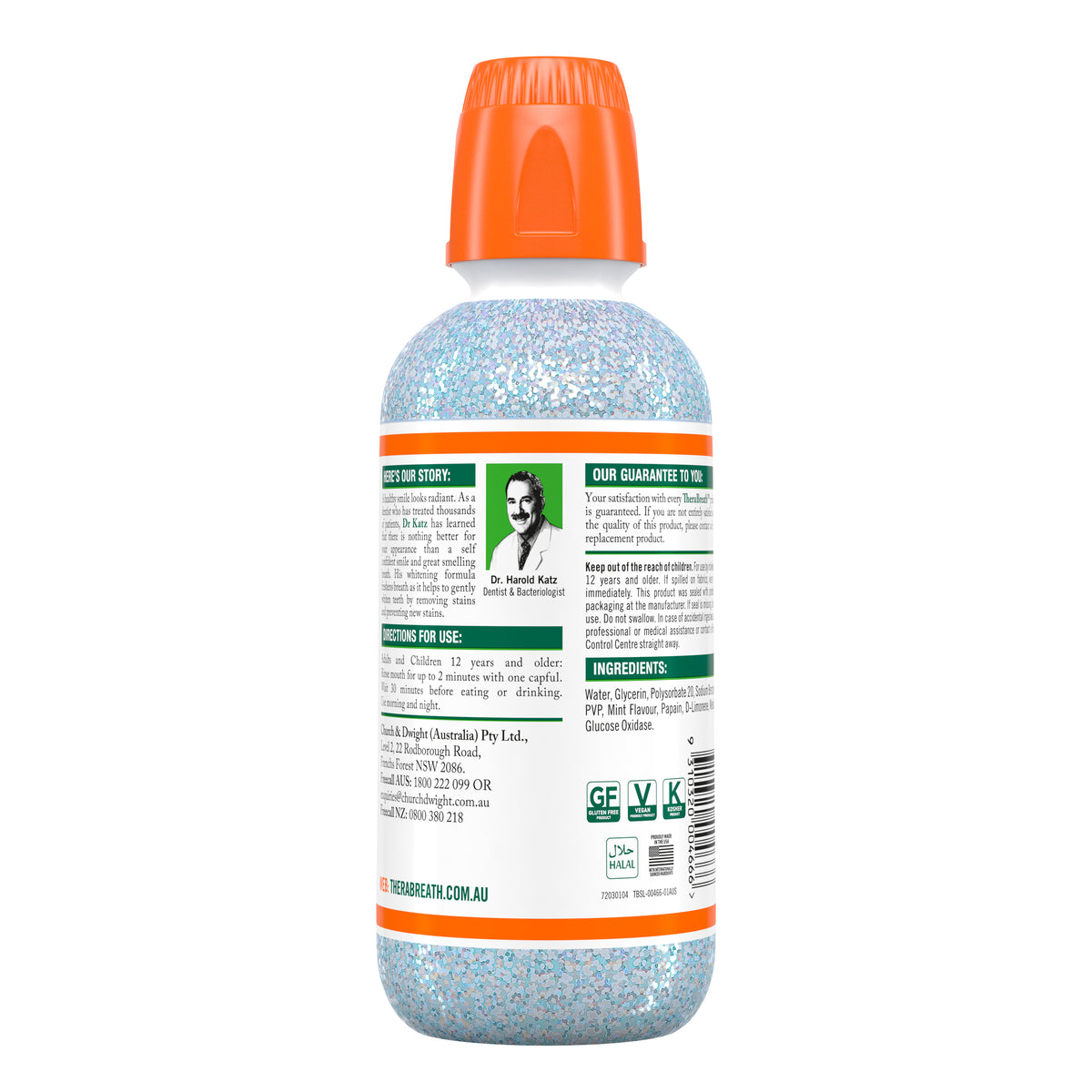 TheraBreath Oral Rinse Whiten 473ml