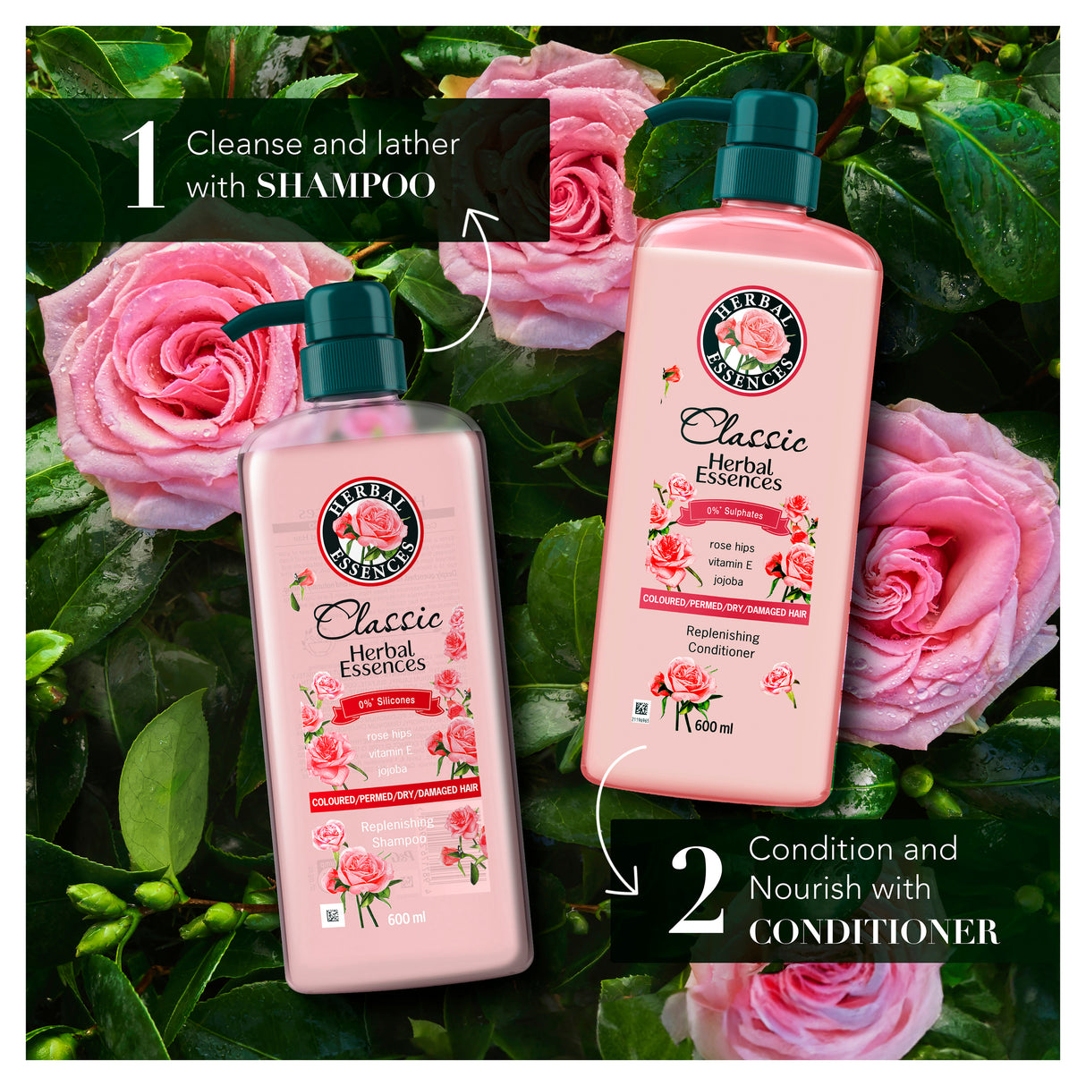 HERBAL ESSENCES CLASSICS COLOUR COND 600ML