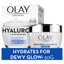 OLAY LUMINOUS HYALURON+ NIACINAMIDE GEL MOISTURISER 50G