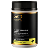 GO Healthy GO Hemp Seed Oil Supplements 1,100mg NZ Grown Hemp Seed 100 Caps