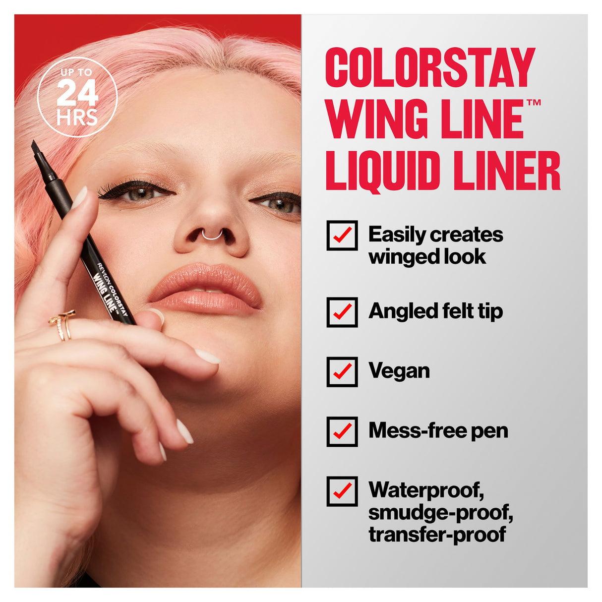 Revlon Colorstay Wing Line Liq/L Blkst Blk