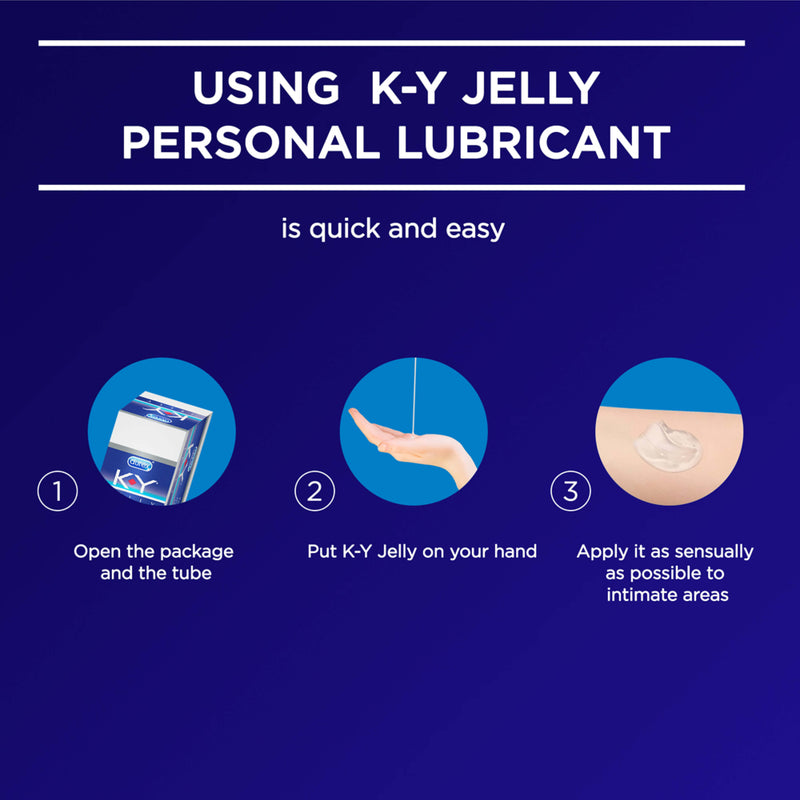 Durex K-Y Jelly Personal Lubricant Gel, Pack of 100g Durex K-Y Jelly Personal Lubricant Gel, Pack of 100g