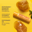 Burts Bees 100% Natural Beeswax With Vitamin E & Peppermint Lip Balm 4.25g