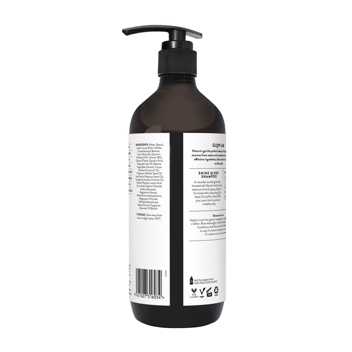 GLOW LAB Shampoo Shine Gloss 600ml
