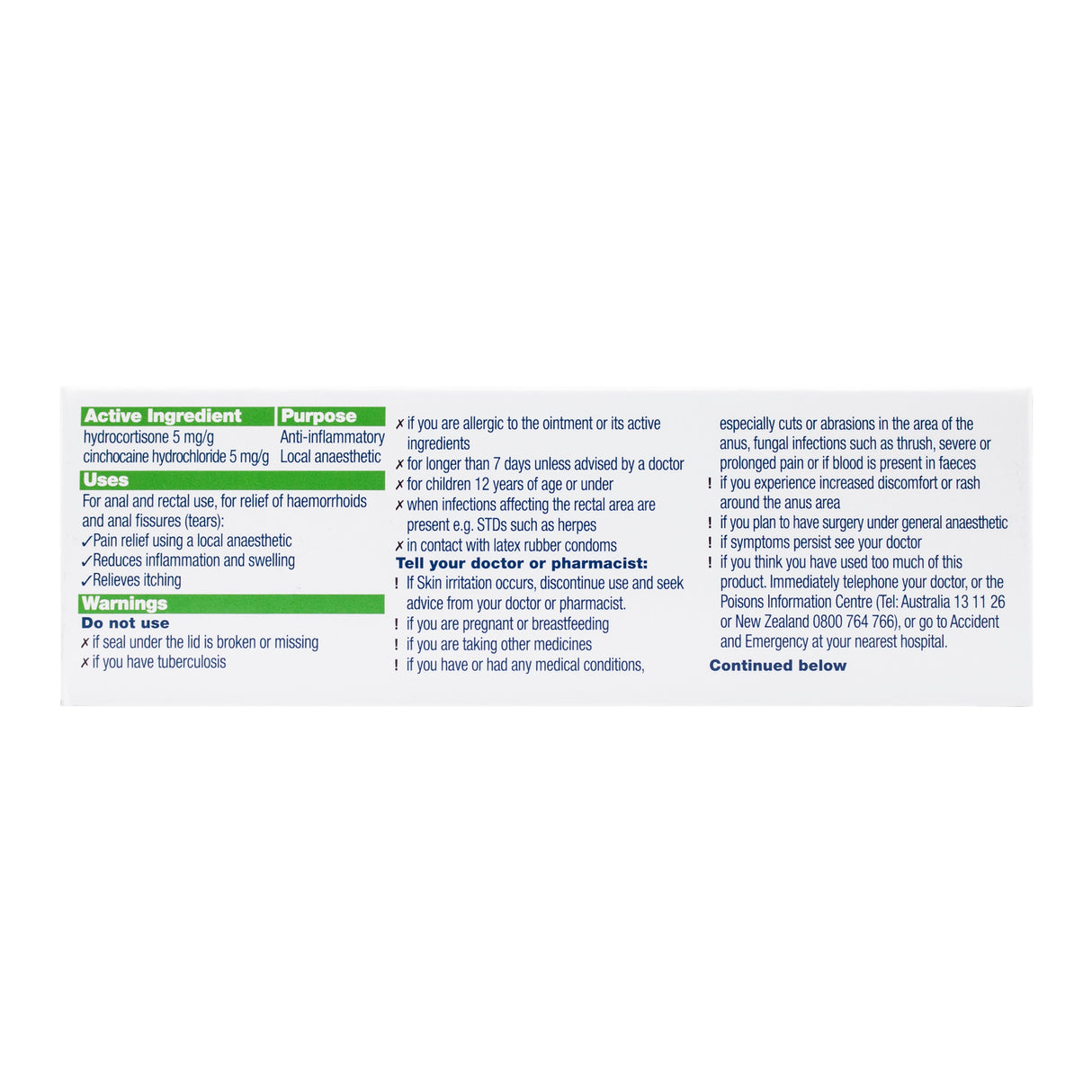 Proctosedyl Haemorrhoid Cream and Ointment 30 g