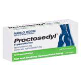 Proctosedyl Suppository 5mg 12 Pack