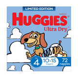 Huggies Ultra Dry Nappies, Boys, Size 4 (10-15kg), 72 Pack (Jumbo)