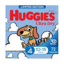 Huggies Ultra Dry Nappies, Boys, Size 4 (10-15kg), 72 Pack (Jumbo)