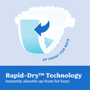 Huggies Ultra Dry Nappies, Boys, Size 4 (10-15kg), 72 Pack (Jumbo)