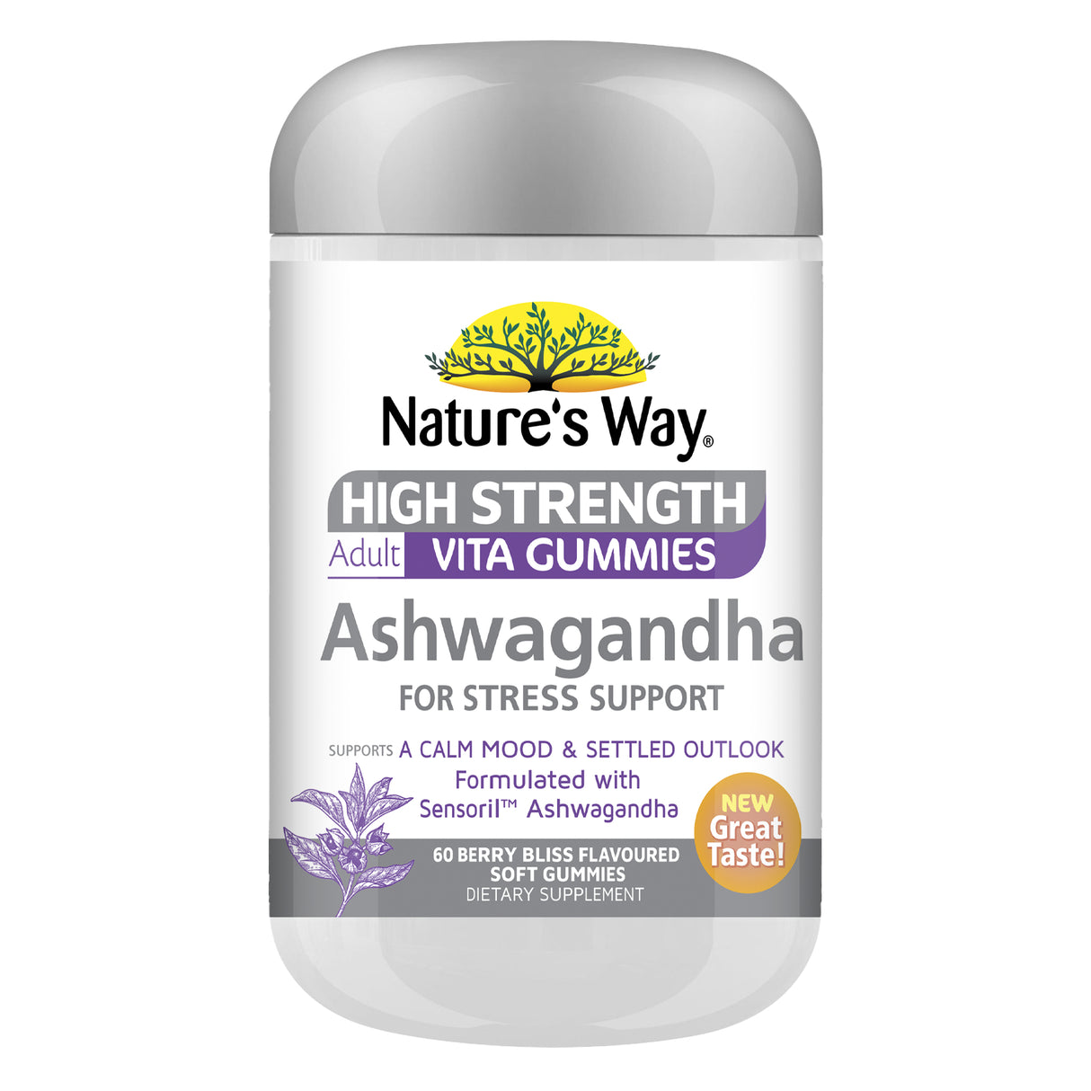 Nature's Way High Strength Adult Vita Gummies Ashwaganda 60s