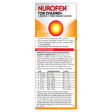 Nurofen For Children 3months - 5years Pain and Fever Relief 100mg/5mL Ibuprofen Orange 200mL