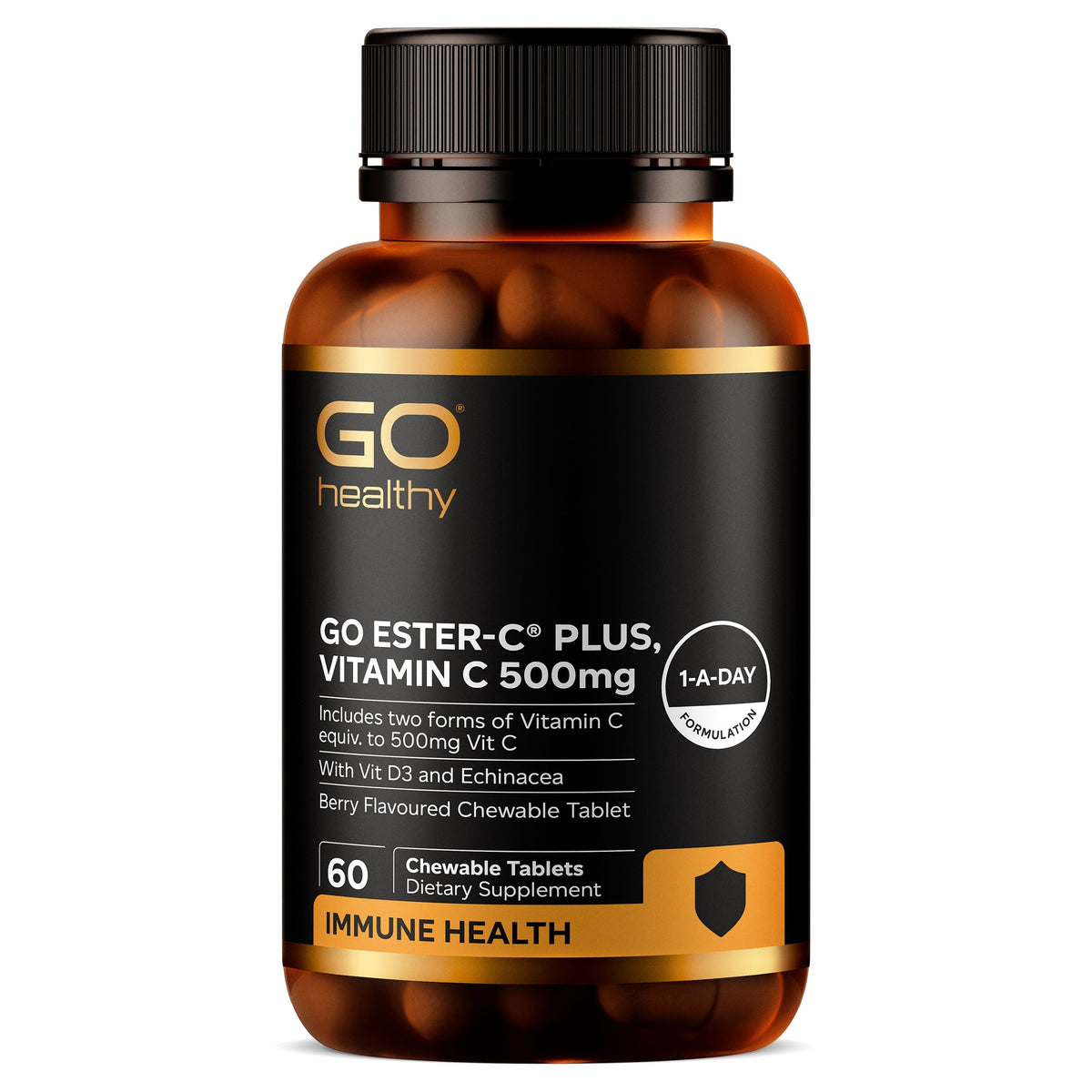 GO Ester-C Plus 500mg Berry Vitamin C Tabs 60s