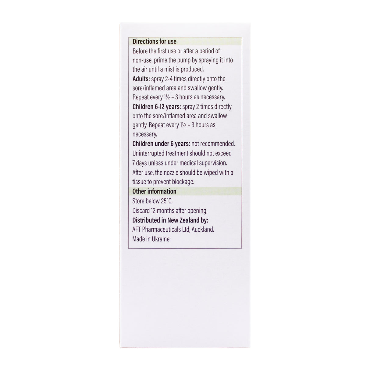 MAXICLEAR Sore Throat Spr 3mg 30ml