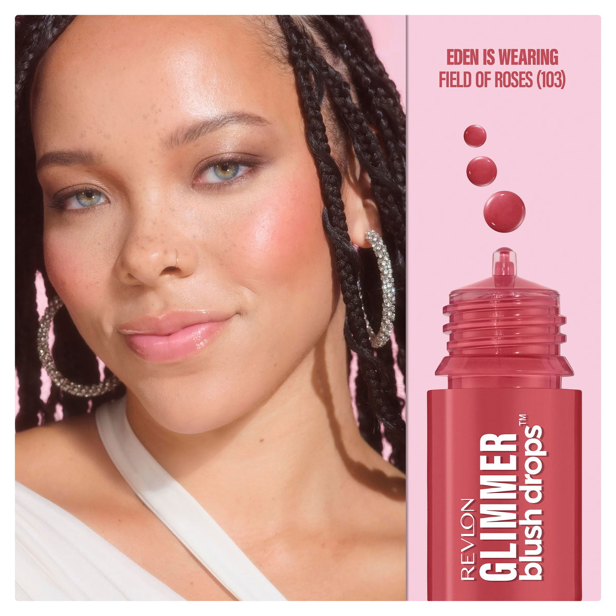 RV Glimmer Blush Drops Fld Of Roses
