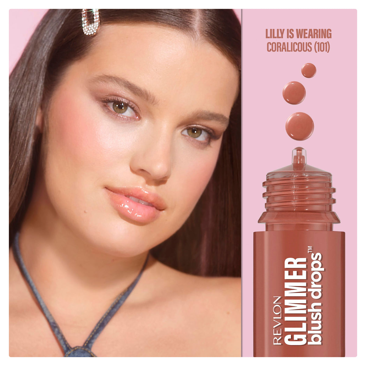RV Glimmer Blush Drops Coralicious