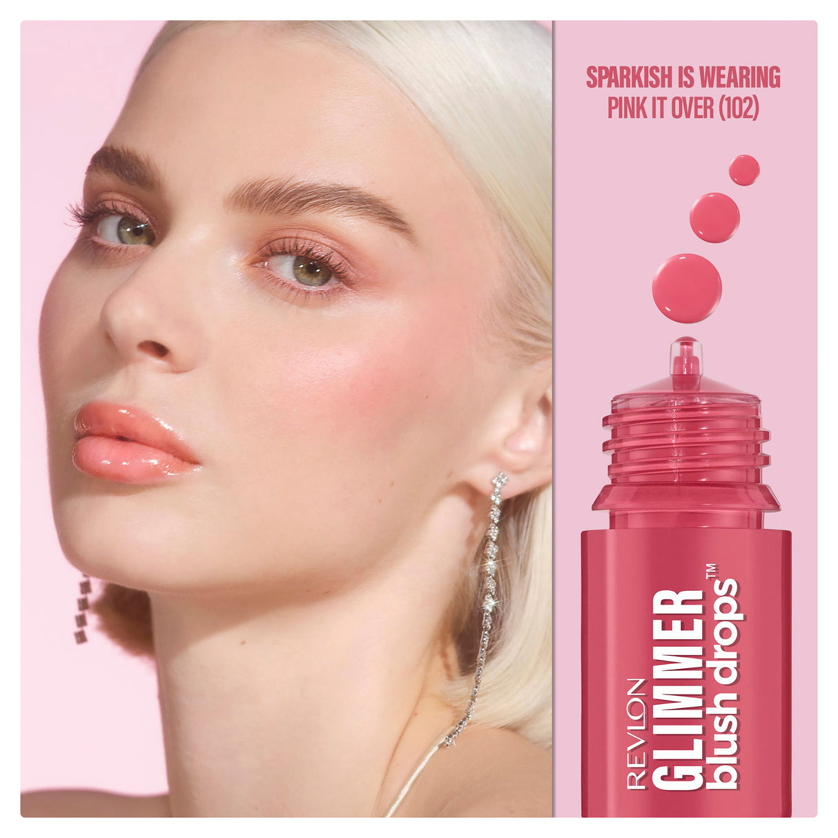RV Glimmer Blush Drops Pink It Over