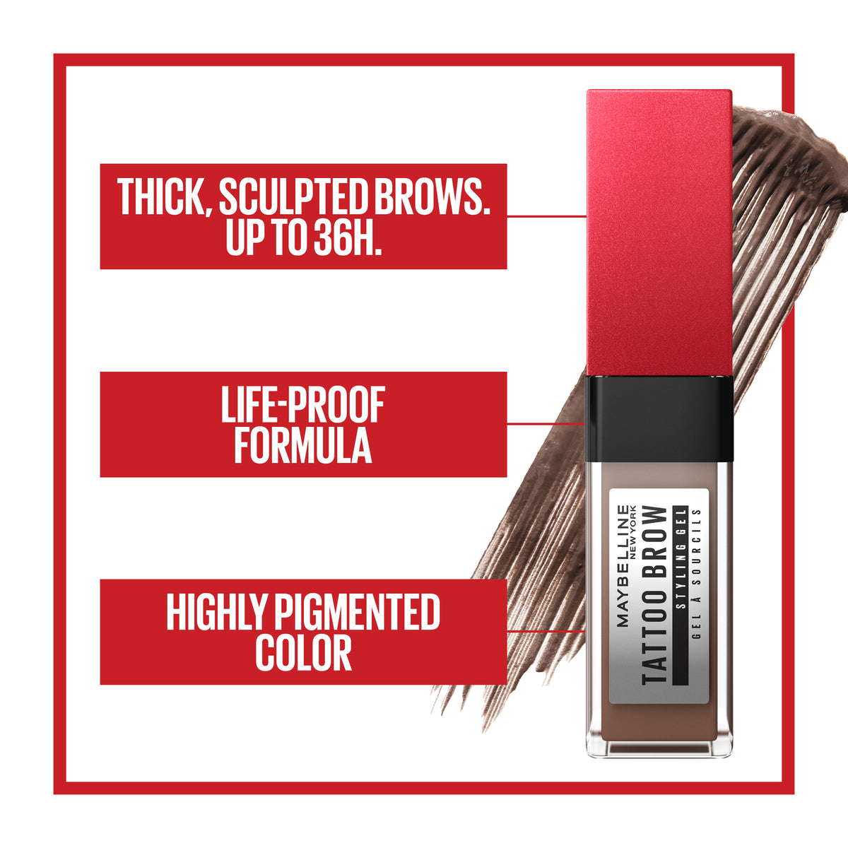 Maybelline Tattoo Brow 3 Day Style Gel Deep Brown