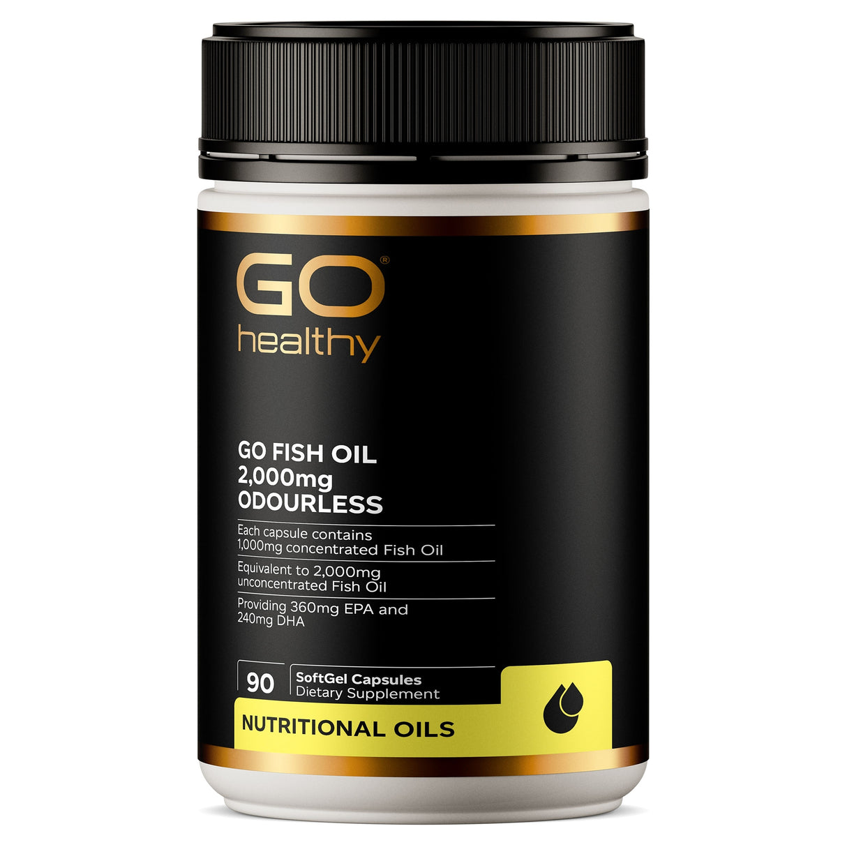 GO Healthy GO Fish Oil 2000mg Compact 90 Caps
