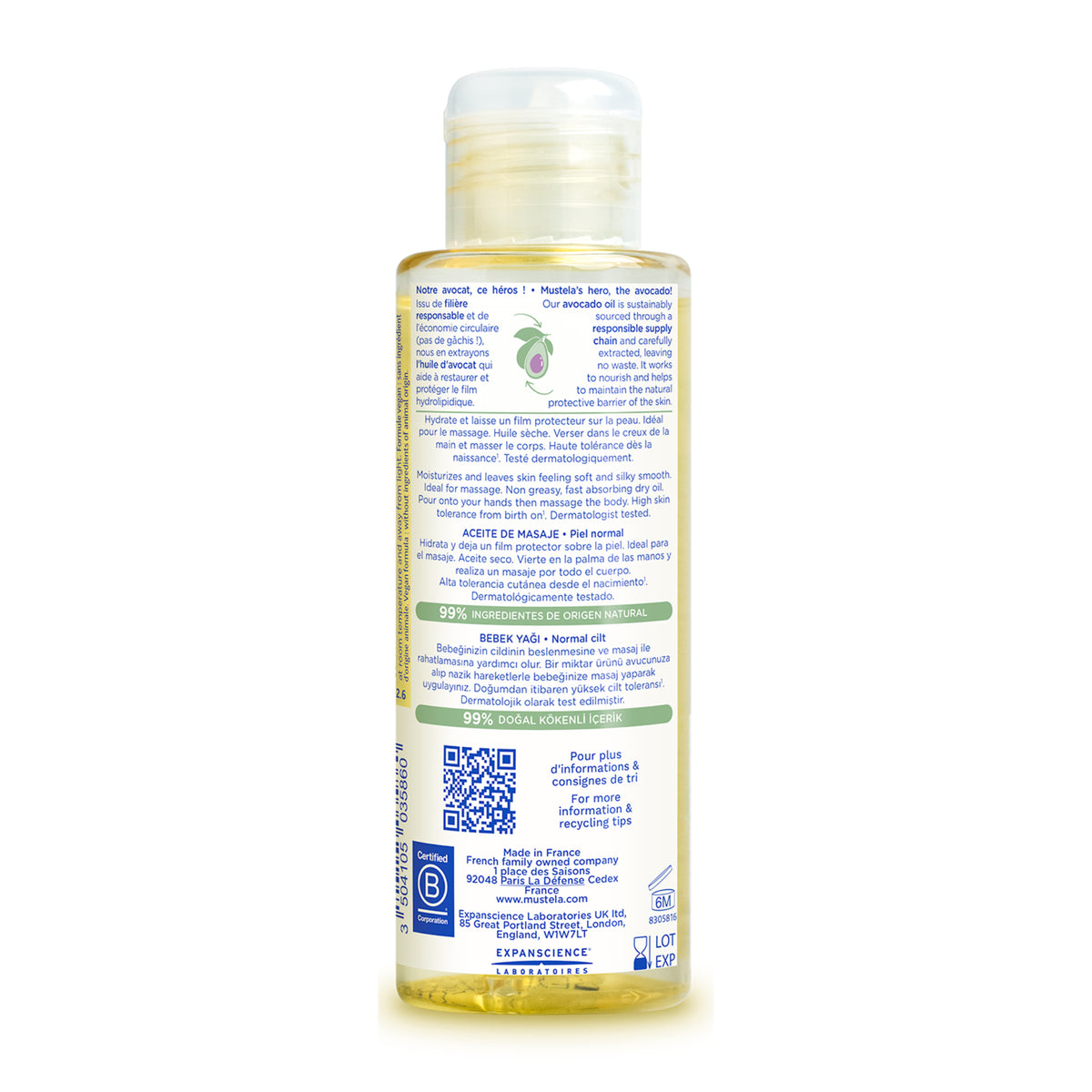 MUSTELA Baby Massage Oil 100ml