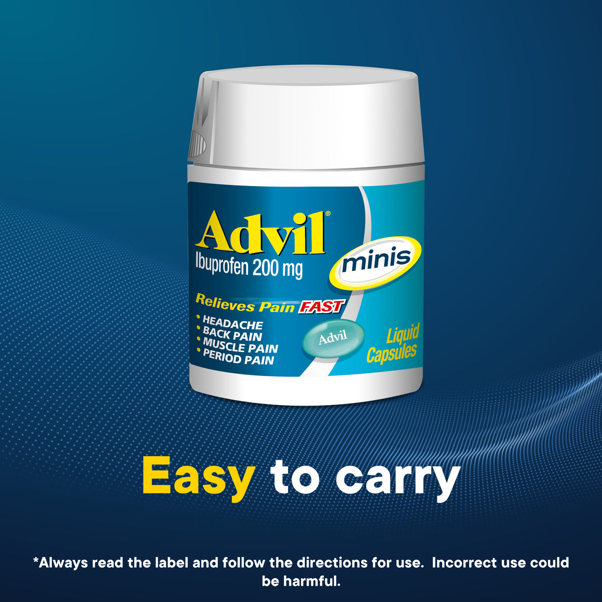 Advil Mini Liquid Capsules 20 Capsules → Advil Mini Liquid Capsules 20 Capsules