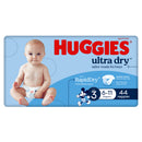 Huggies Nappy Size 3 Boy 44 Pack