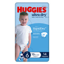 HUGGIES Ultra Dry Junior Size 6 Boy 14pk