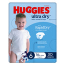 Huggies Ultra Dry Nappies Boys Size 6 (16kg+) 30 Pack