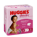Huggies Ultra Dry Nappies Girl Size 3 (6-11kg) 22 Pack