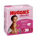 Huggies Ultra Dry Nappies Girl Size 3 (6-11kg) 22 Pack