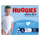 Huggies Ultra Dry Nappies Boys Size 6 (16kg+) 30 Pack