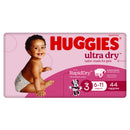 Huggies Ultra Dry Nappy Size 3 Girl 44 Pack