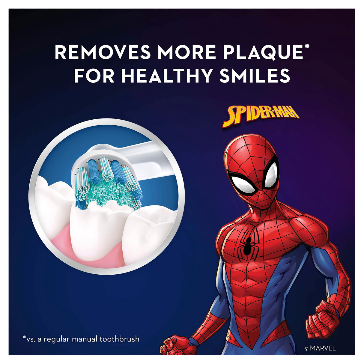 Oral-B Kids Spider-Man 3+ Years Brush Head 2 Count