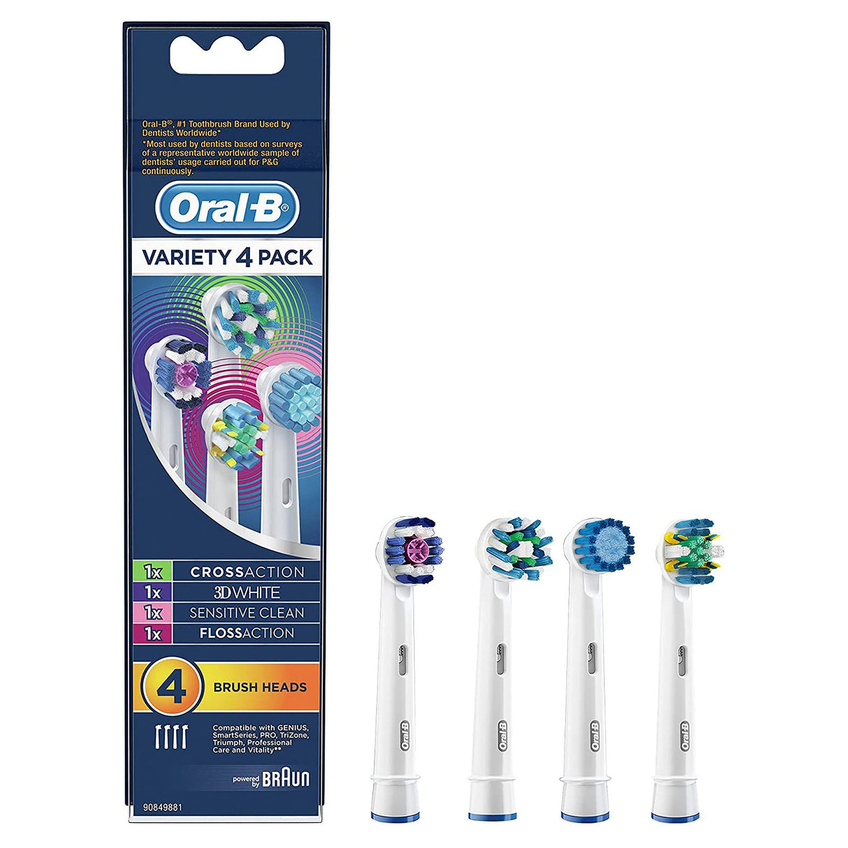 Oral-B Variety Pack CA/3D/S/F 4 Pack