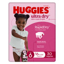Huggies Ultra Dry Nappies Girls Size 6 (16kg+) 30 Pack