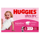 Huggies Ultra Dry Nappies Girls Size 5 (13-18kg) 64 Pack