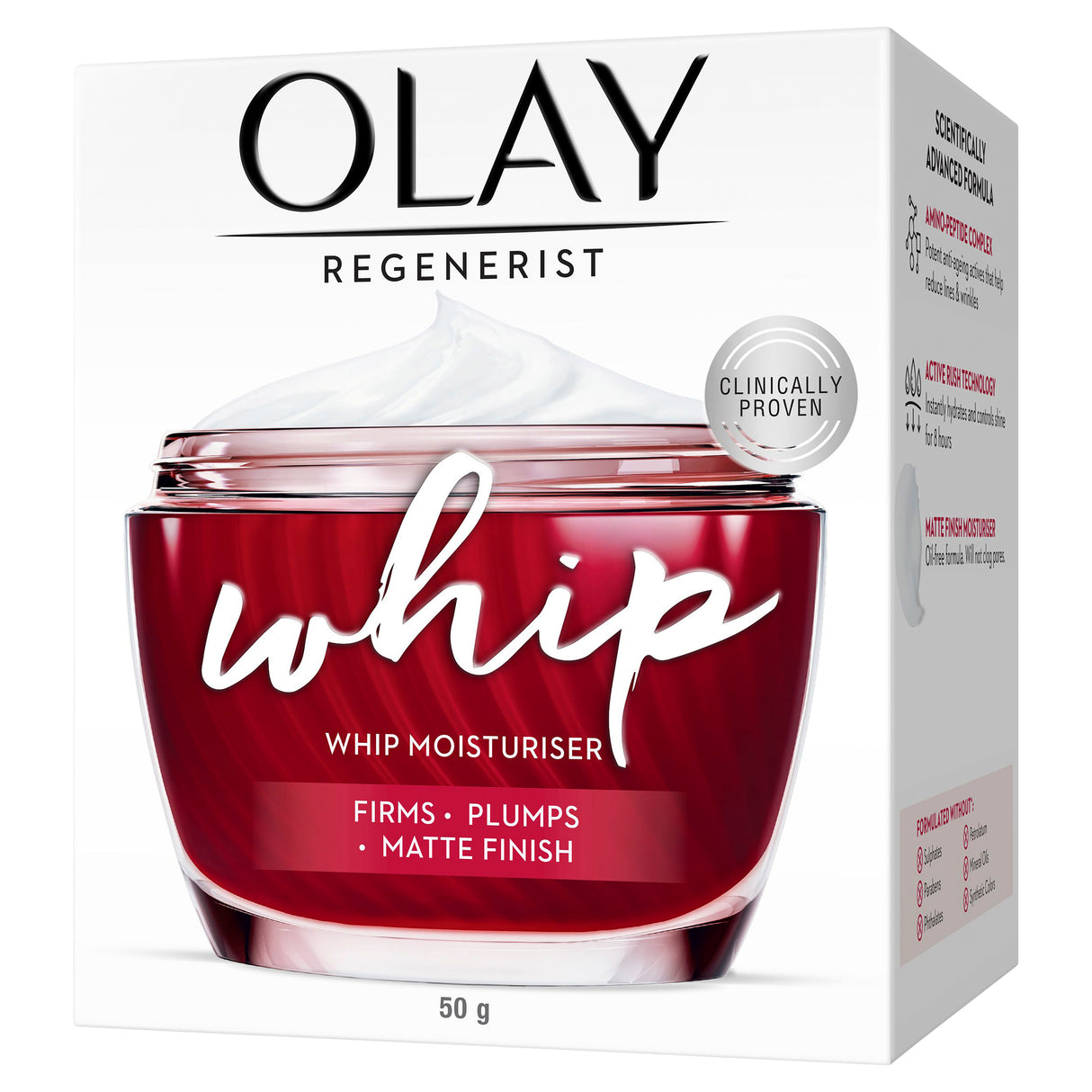 OLAY WHIP REGENERIST MOISTURISER CREME 50G